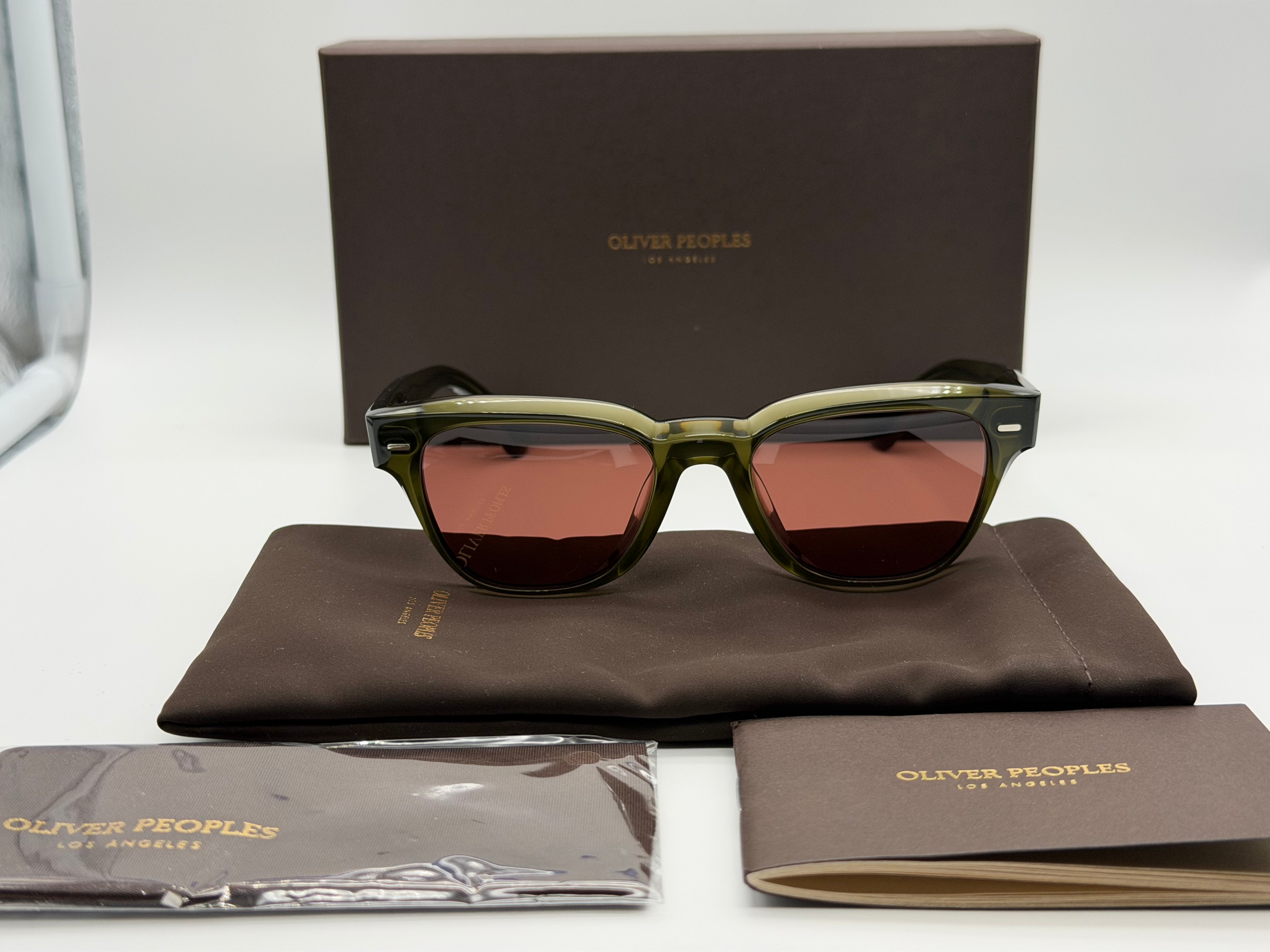 Oliver Peoples Rueny 51mm Hazel / Burgundy OV 5601 SU 1784C5 Japan