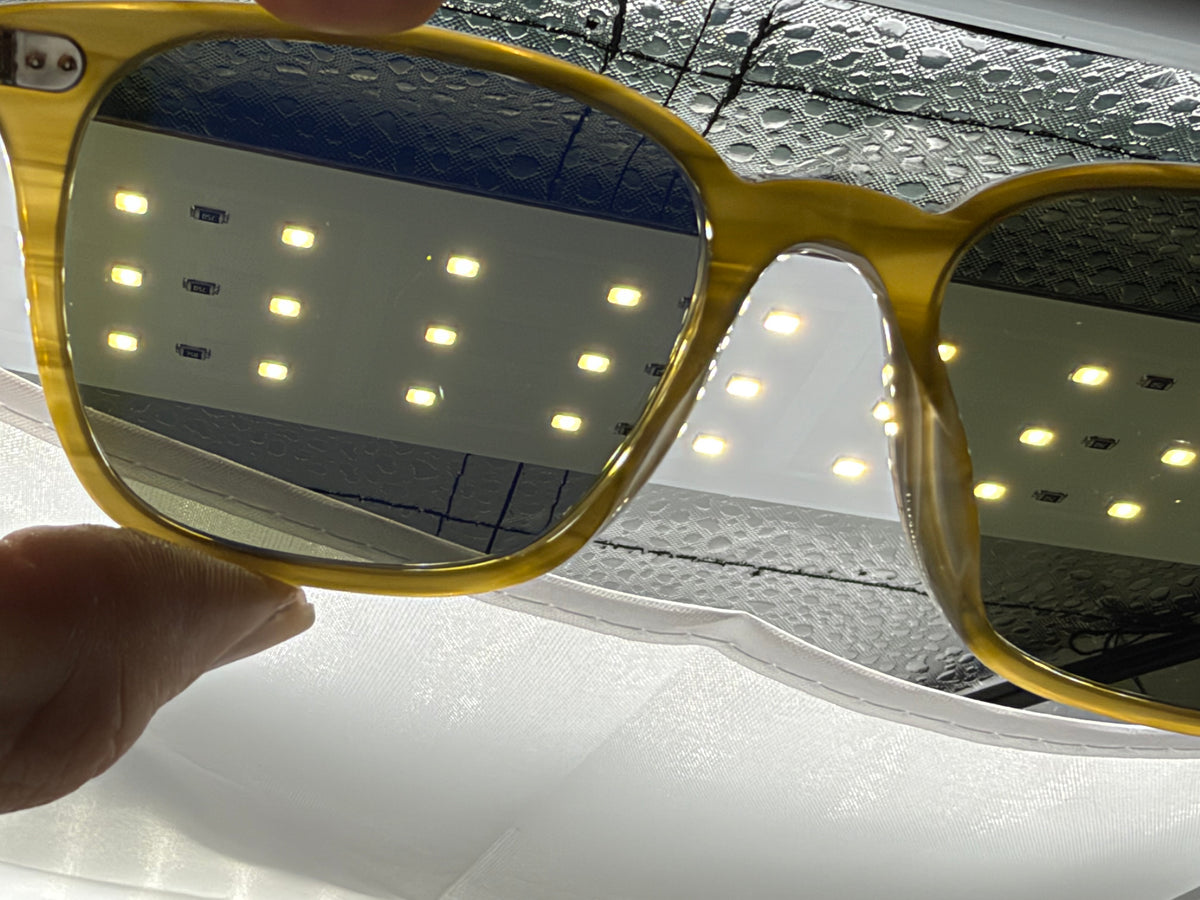 Oliver Peoples Laedin 52mm Olivewood Acetate / G-15 Crystal OV5614SU 182152 Preowned