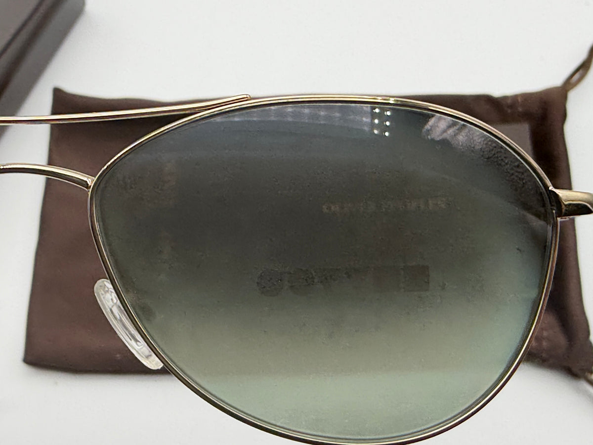 Oliver Peoples Aero II Gold / G 15 Gradient OV 1358S 5035 BH Italy NEW