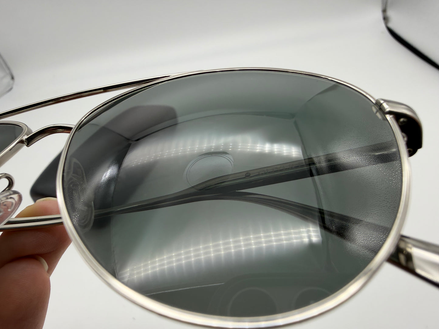 Oliver Peoples Brunello Cucinelli Disoriano 58mm  Silver / Midnight Express Polarized OV 1301S 5036P2 Polarized Italy Preowned