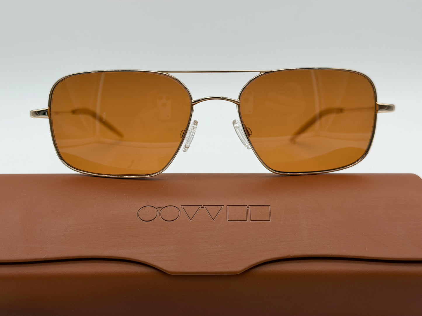 Oliver Peoples Victory G 55 Gold / Cognac Burn Notice Michael Weston Rare Polarized Japan Missing Box