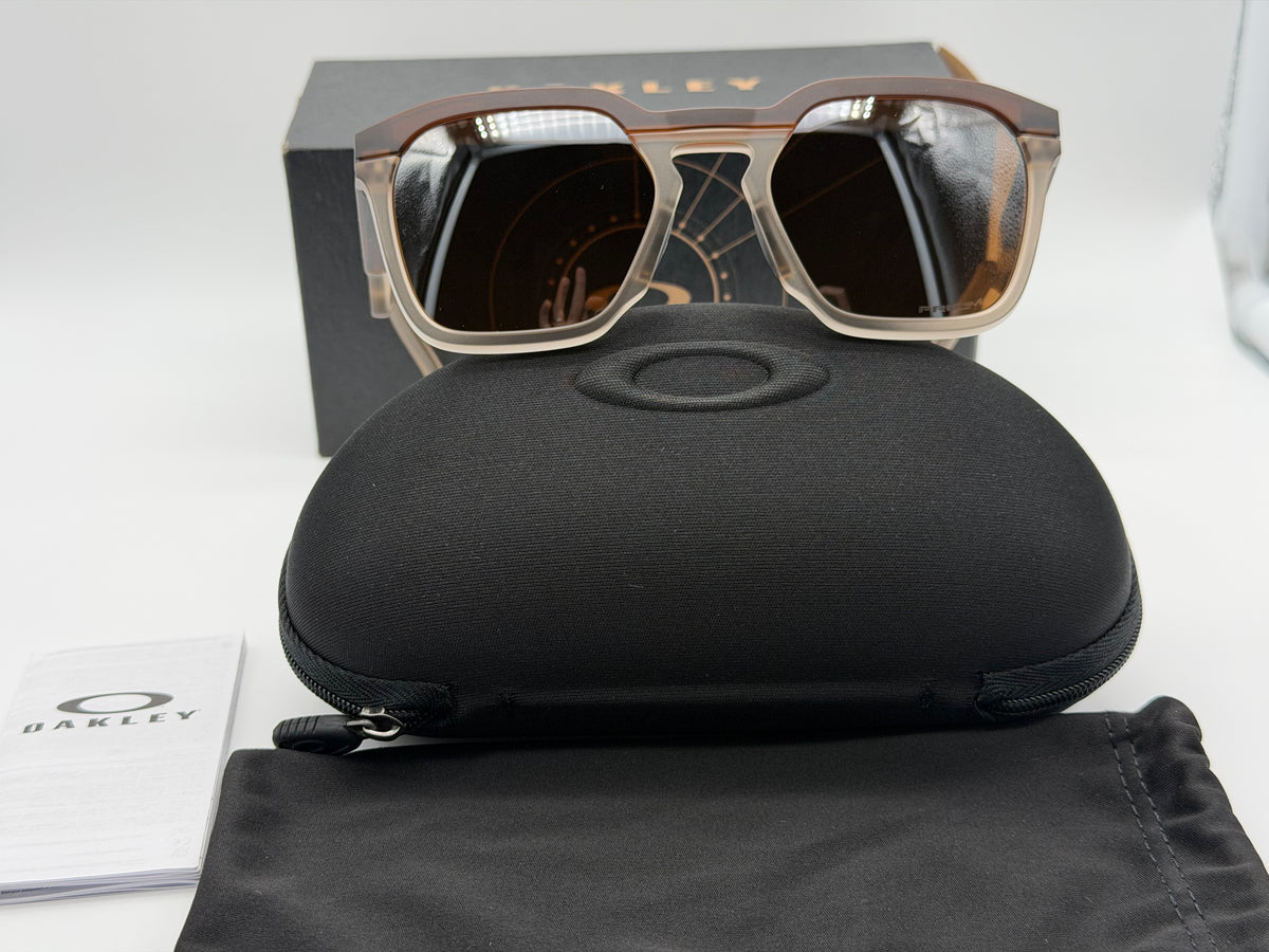 Oakley HSTN SQ 54mm OO 9533 0354 Matte Rootbeer / Prizm Tungsten Lens NEW