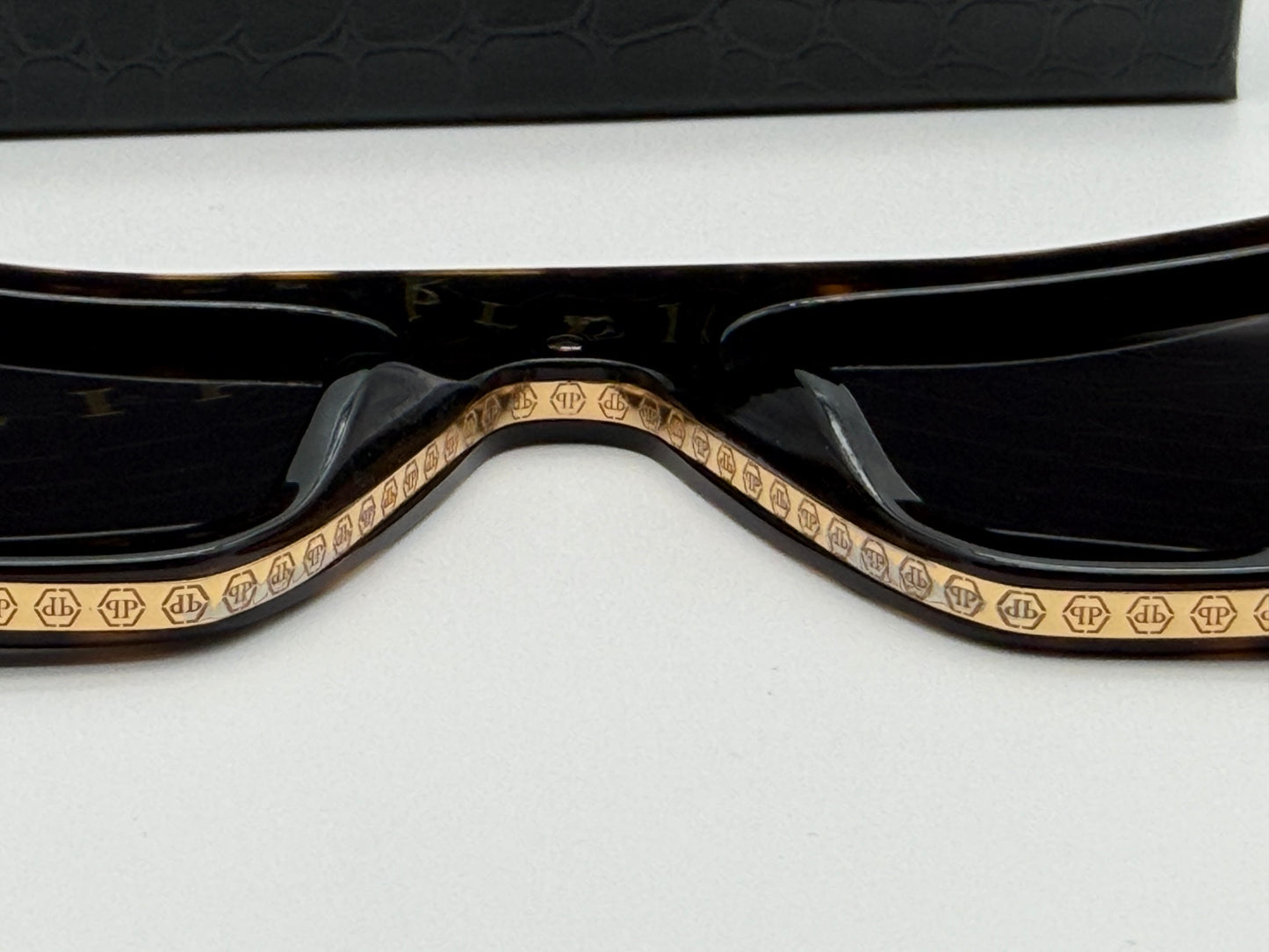 PHILIPP PLEIN Icon 56mm Dark Havana / Gray Lens SPP 108 0722 Italy NEW