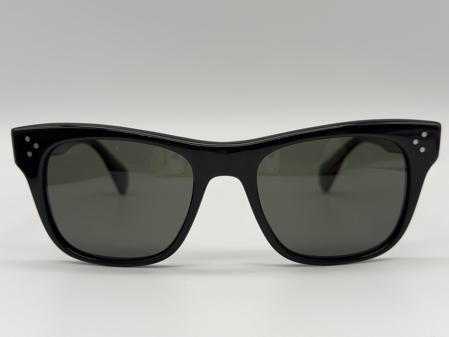 Oliver Peoples Jack Huston 52mm Black / Midnight Express Polarized VFX Glass Lenses OV 5302 1005P1 Italy Preowned
