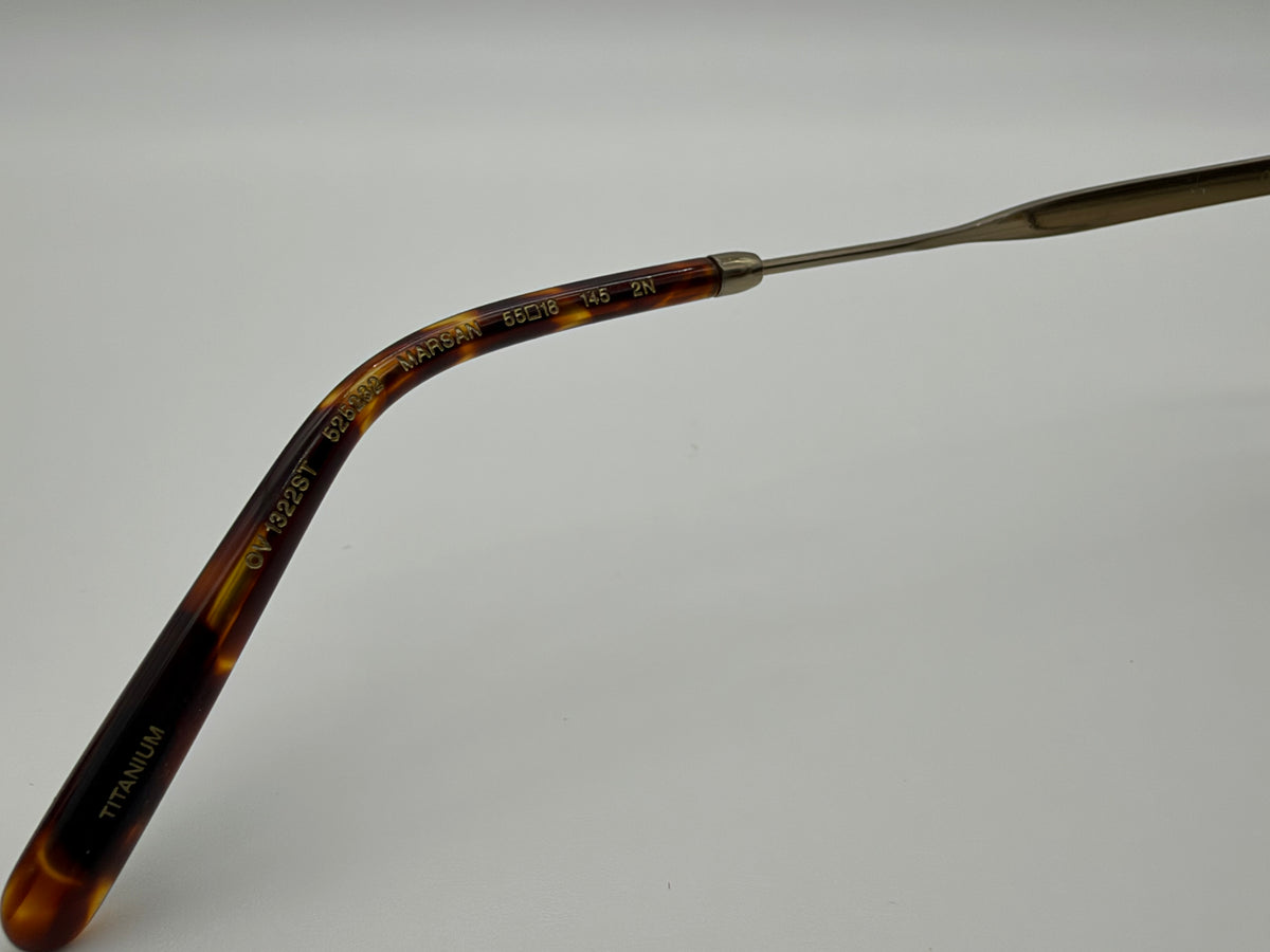 Oliver Peoples Marsan 55mm Brunello Cucinelli Brushed Gold / Shale Gradient Titanium OV 1322 ST 525232 Japan Preowned