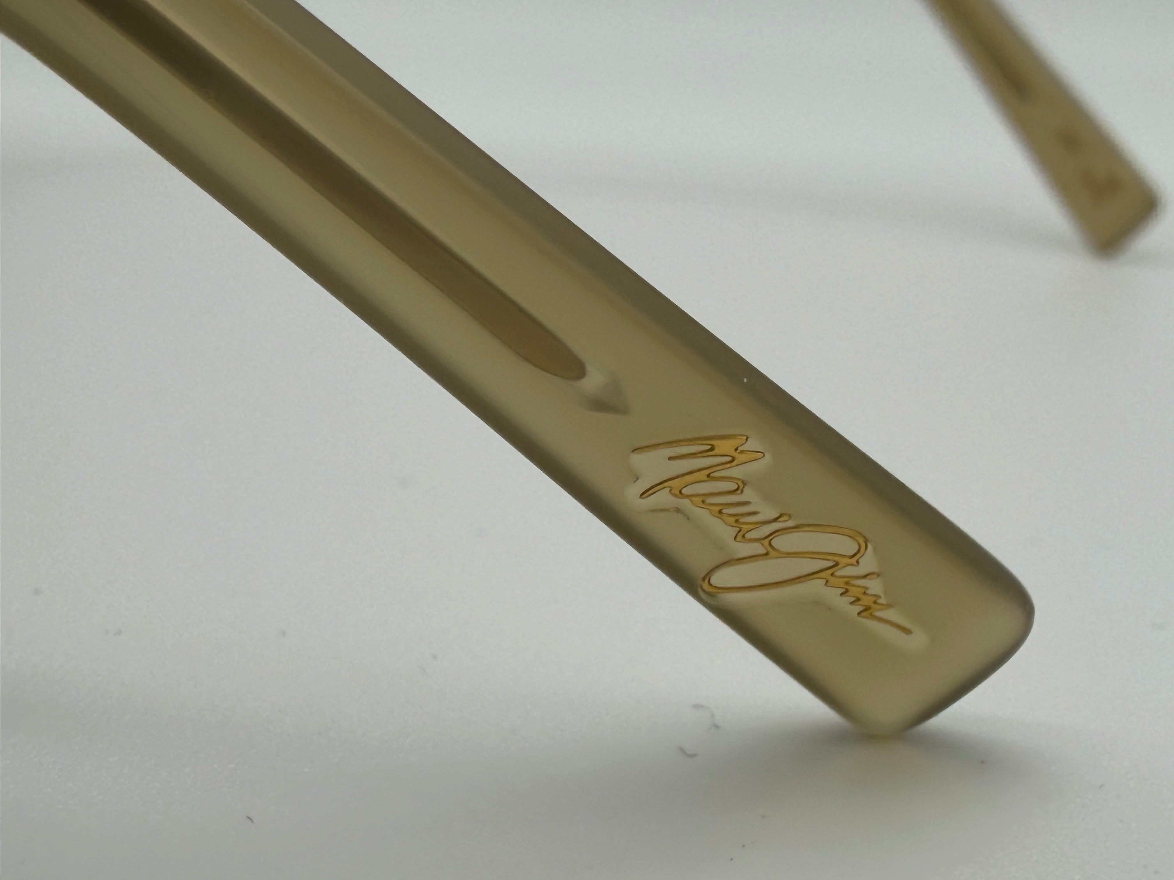 Maui Jim Seacliff 61mm Aviator Gold / HCL Bronze MJ 0831 Italy NEW