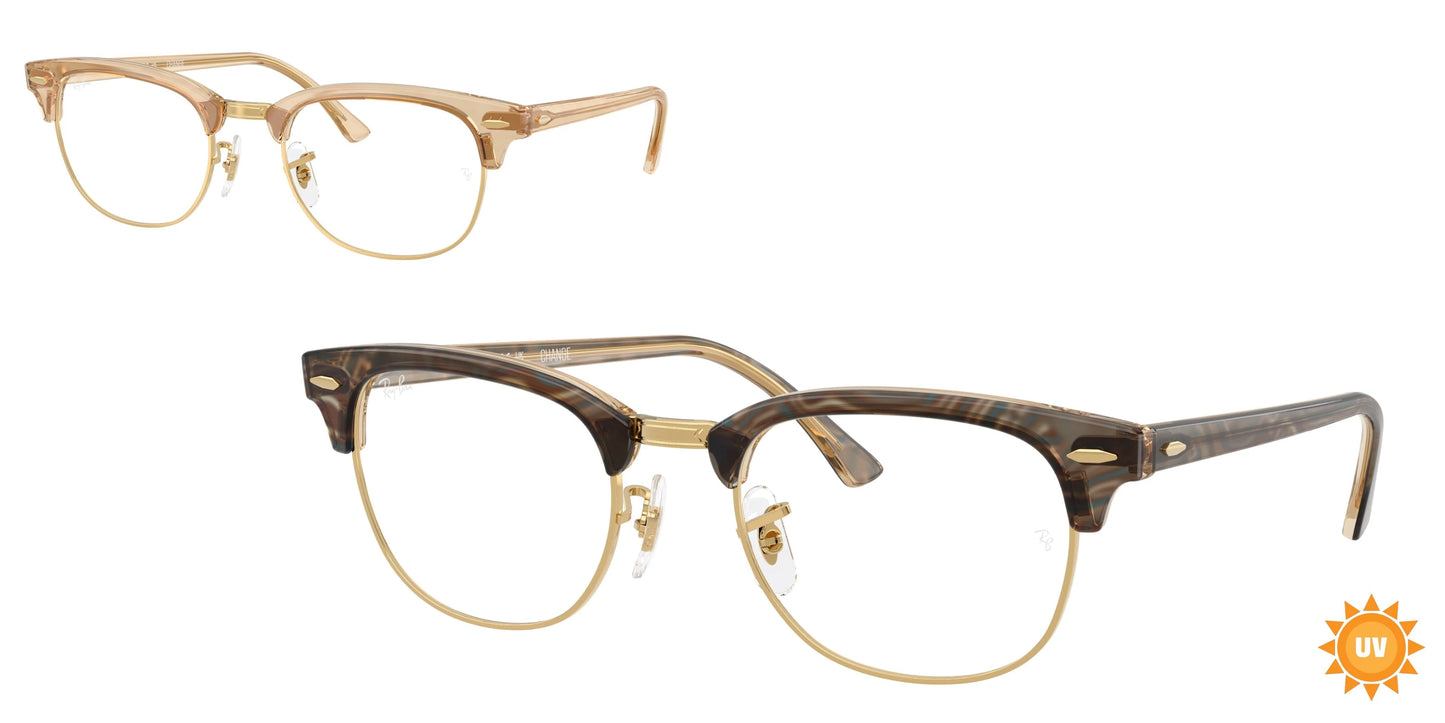 Ray-Ban RX5154 CLUBMASTER Change Replacement Browbars 51mm  Photo Waves Color Changing