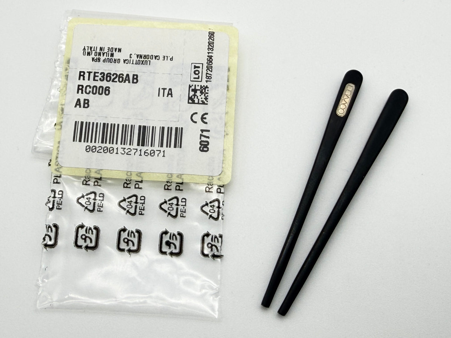 Oliver Peoples Replacement Temple Tips Matte Black Fits MP 2 and many other models
