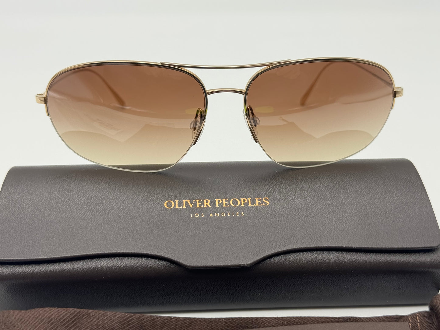Oliver Peoples Kondor 64mm Gold / Dark Brown Gradient OV1304ST 5292Q1 Japan NEW