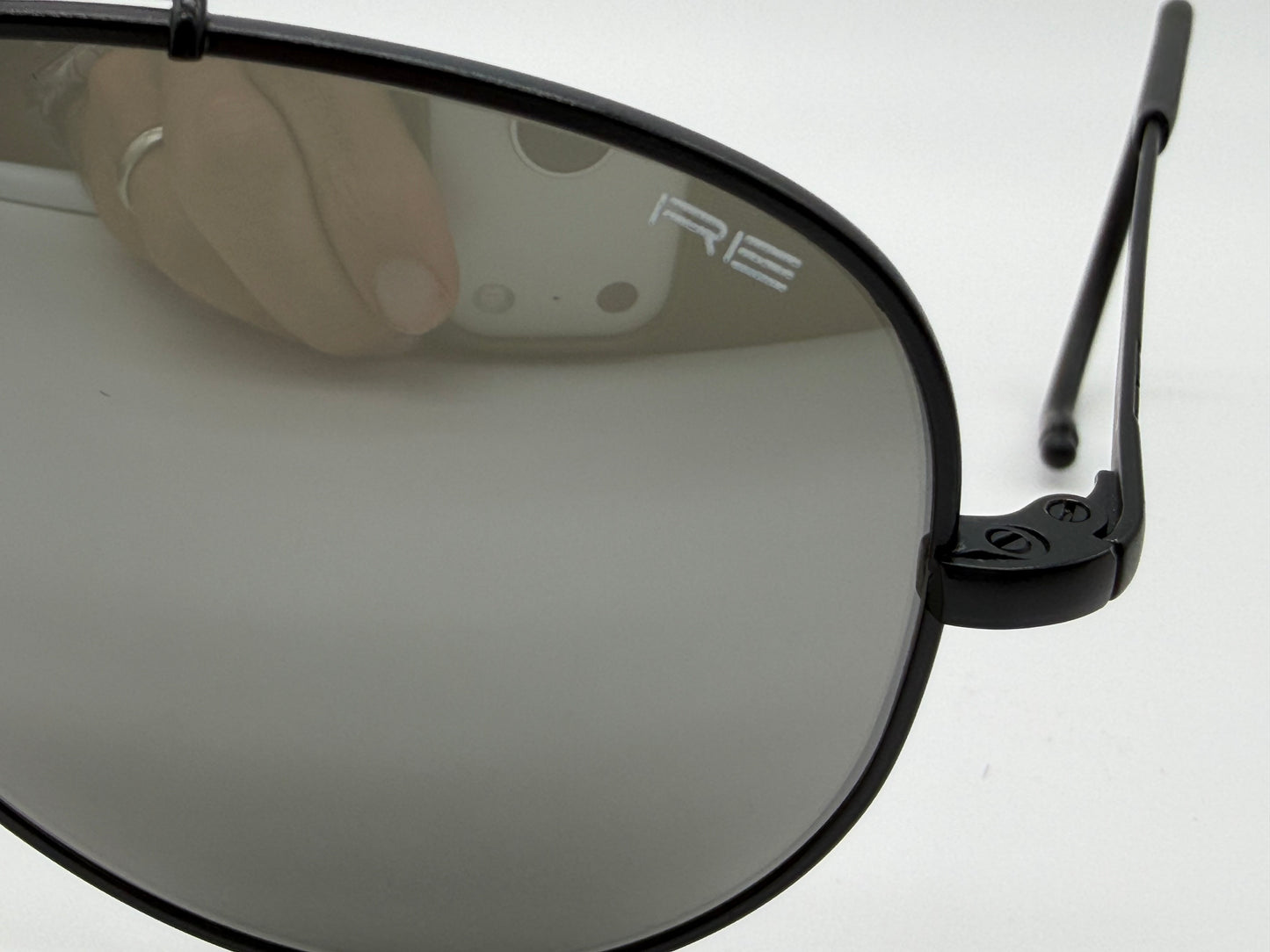 Randolph Engineering x Michael Bastian 58mm Matte Black / Silver Mirror Glass lenses Cable Temples