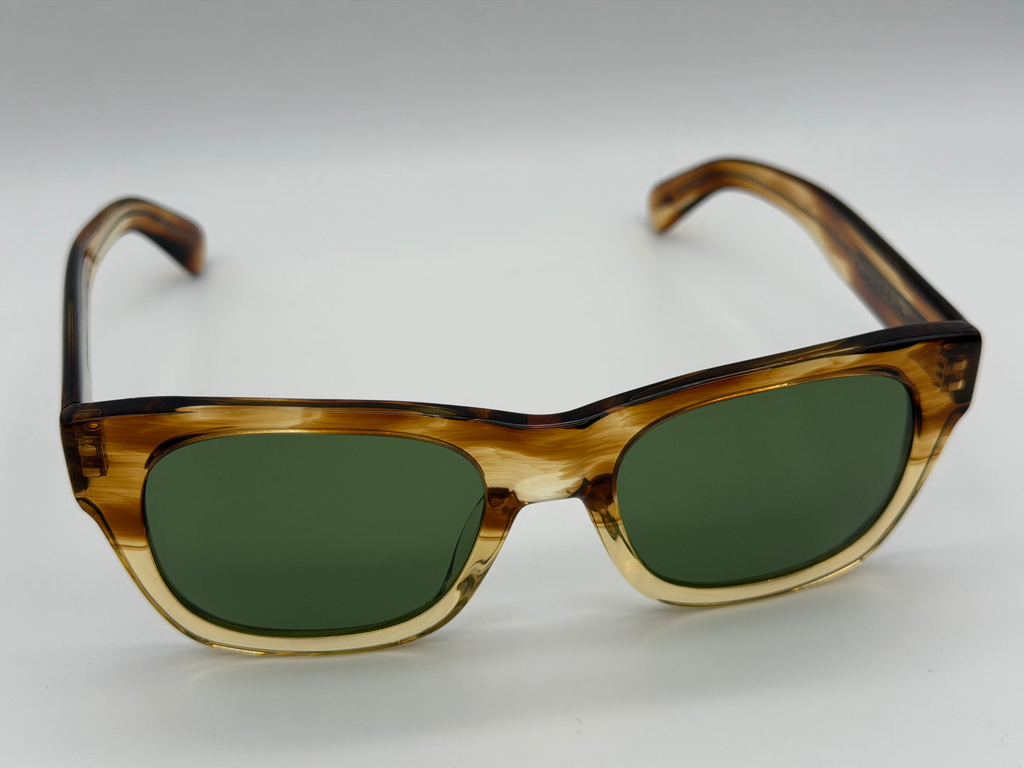 Oliver Peoples Keenan 54mm OV 5418 SU Honey VSB GREEN C Preowned