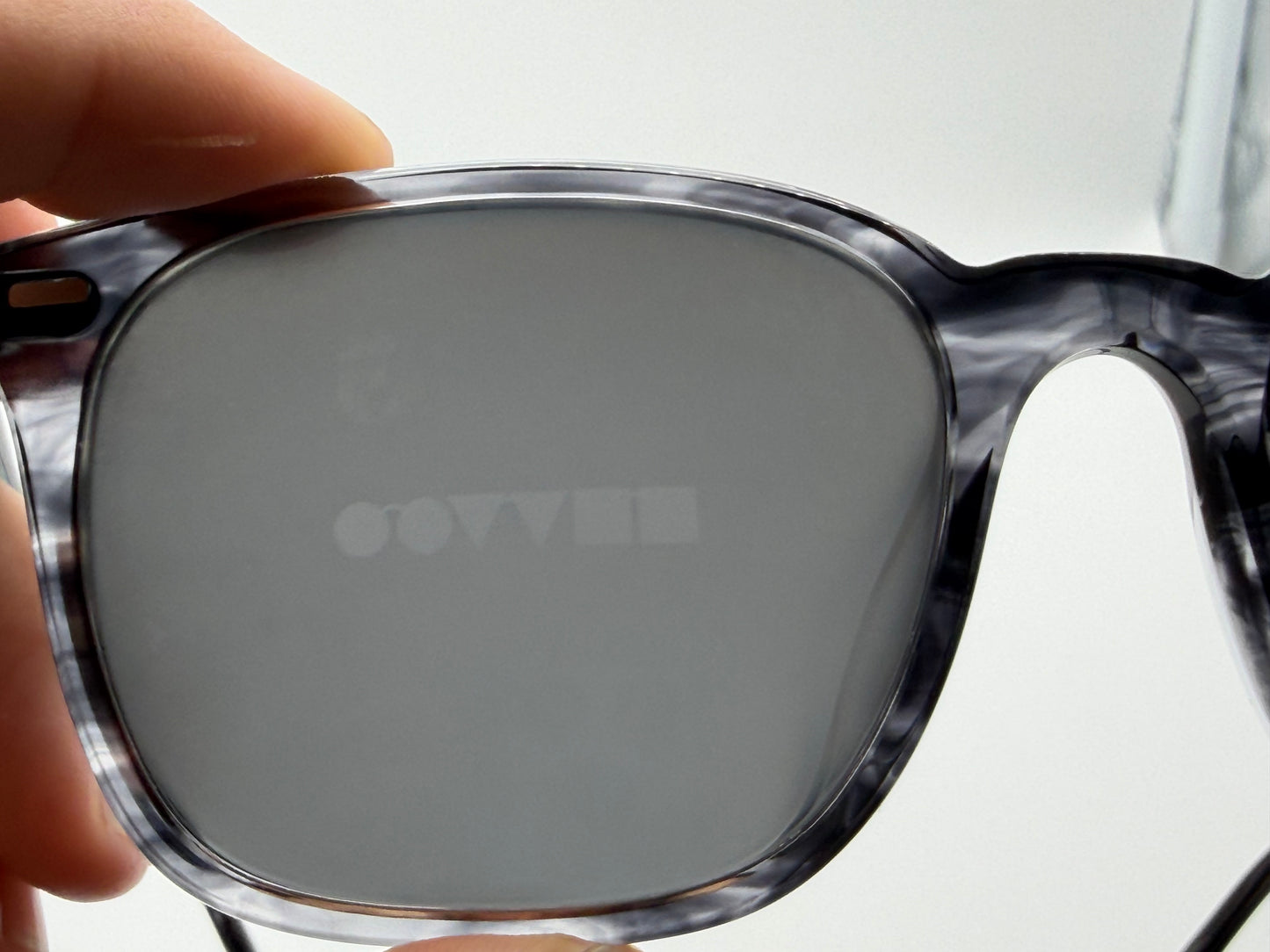 Oliver Peoples Laedin 52mm Drivers Blue Acetate / Carbon Gray Crystal OV 5614 Japan Missing box