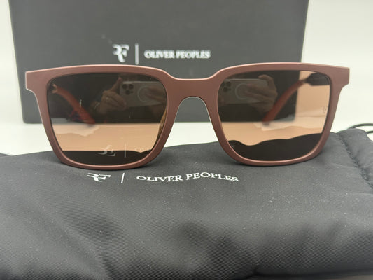 Oliver Peoples Mr Federer 52mm Semi Matte Brick / Sierra OV 5553 SU 70055A Italy NEW