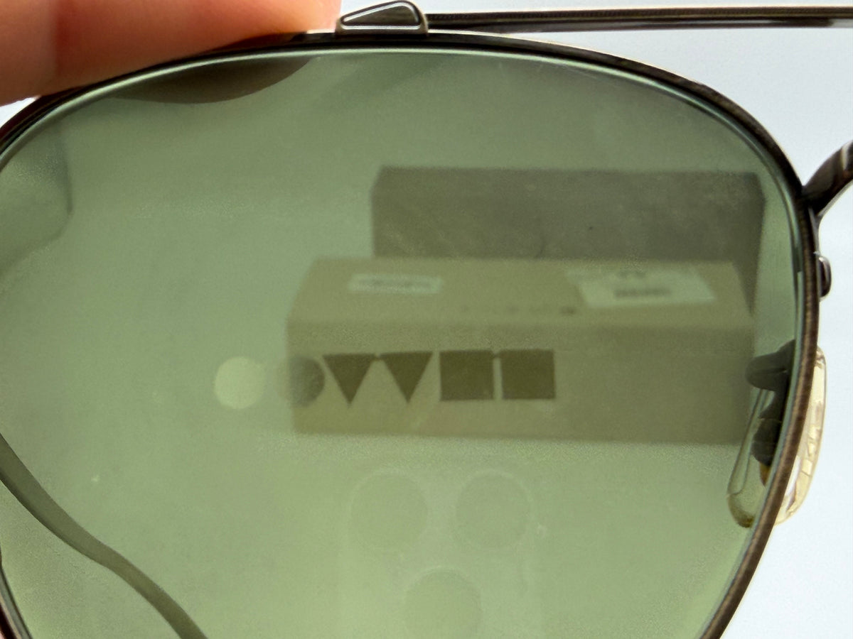 Oliver Peoples Avison 55mm Antique Gold Titanium / G-15 Crystal OV 1349ST 528452 Japan NEW