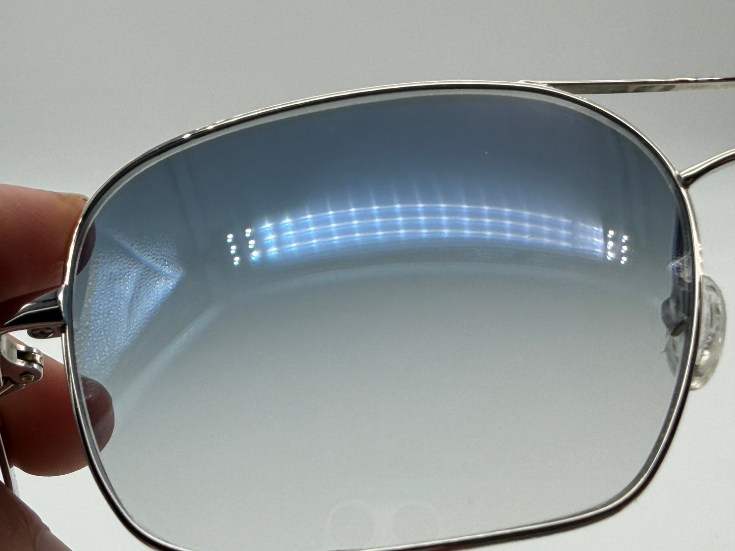 Oliver Peoples Clifton 58mm Blue Gradient VFX Photochromic / Silver OV 1150-S First Gen Japan Preowned