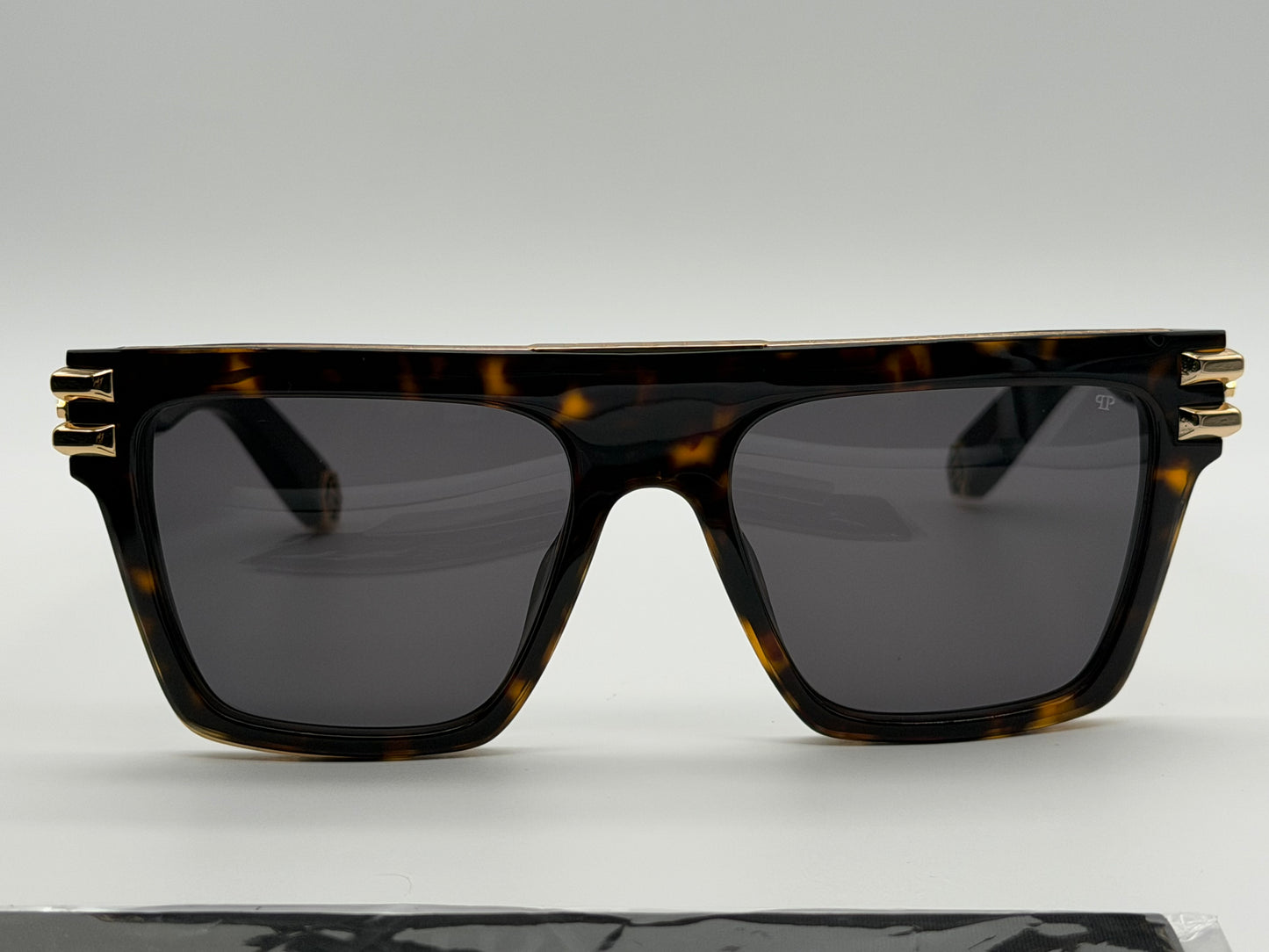 PHILIPP PLEIN Icon 56mm Dark Havana / Gray Lens SPP 108 0722 Italy NEW