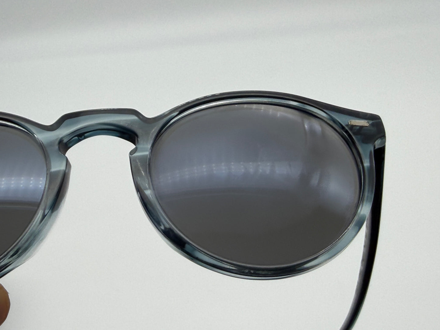 Oliver Peoples  Gregory Peck OV 5217 50mm Washed Lapis / Carbon Gray  Italy Preowned