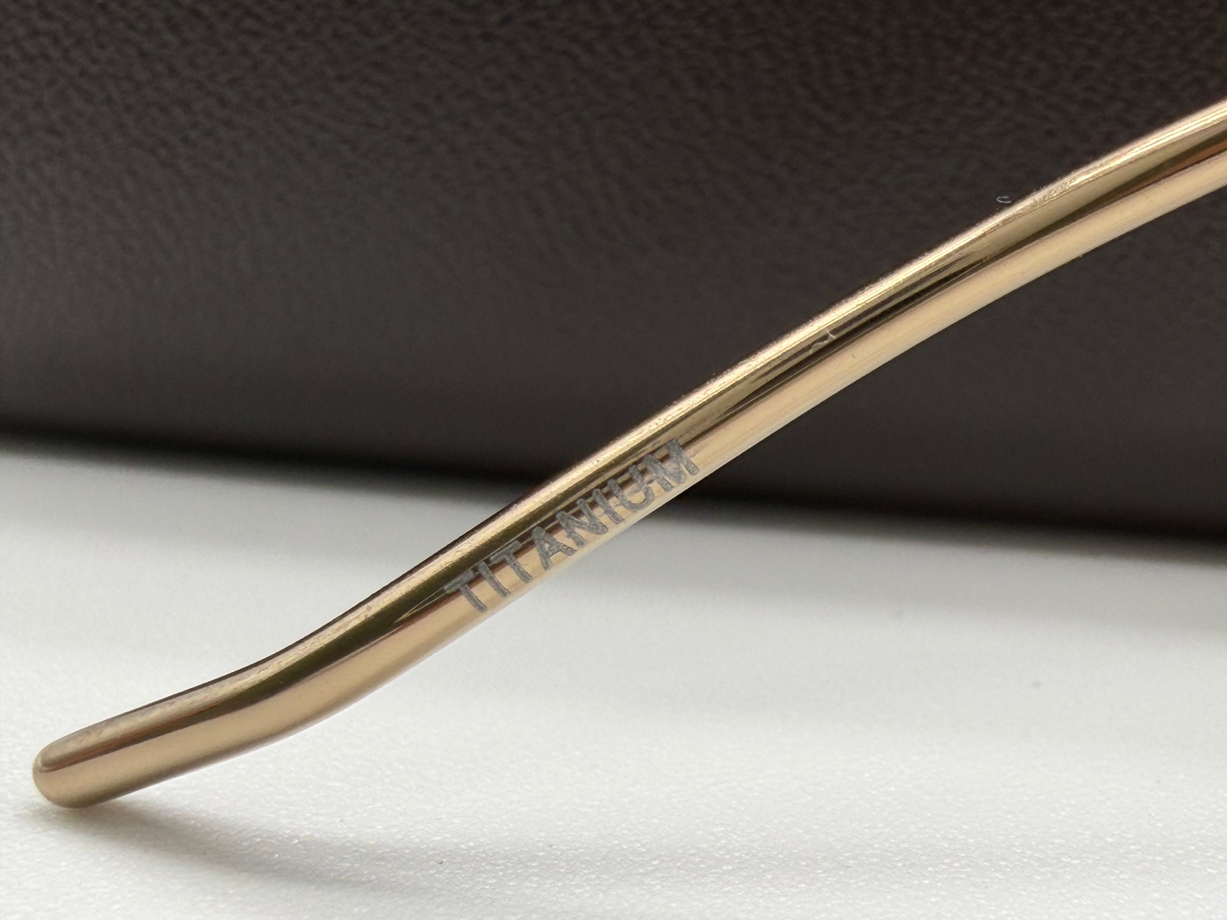 Oliver Peoples TK-15 53mm Gold Titanium / Marine Gradient Crystal