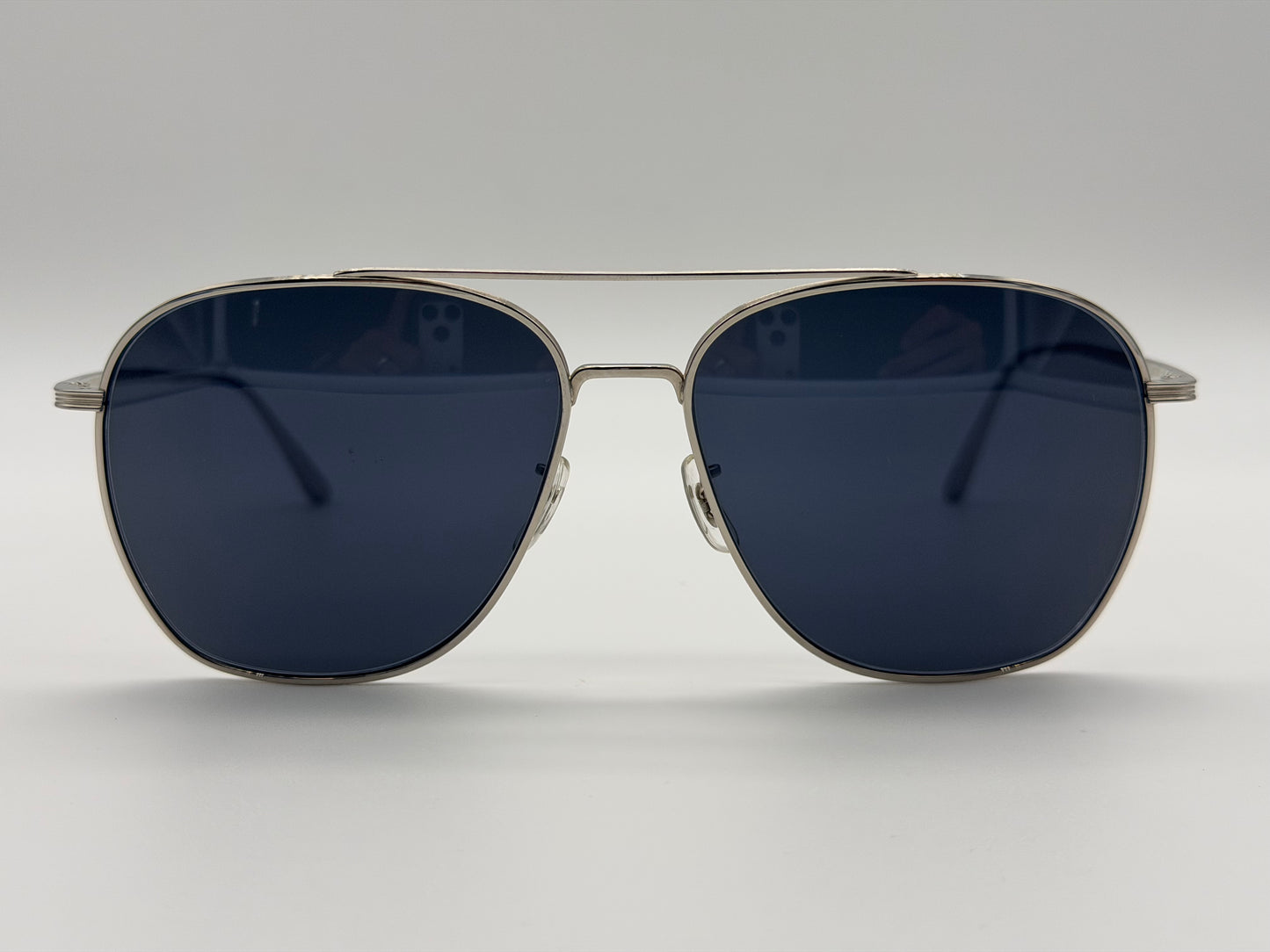 Oliver Peoples Ellerston 58mm Titanium/ Blue OV 1276 ST 5036 R5 Preowned