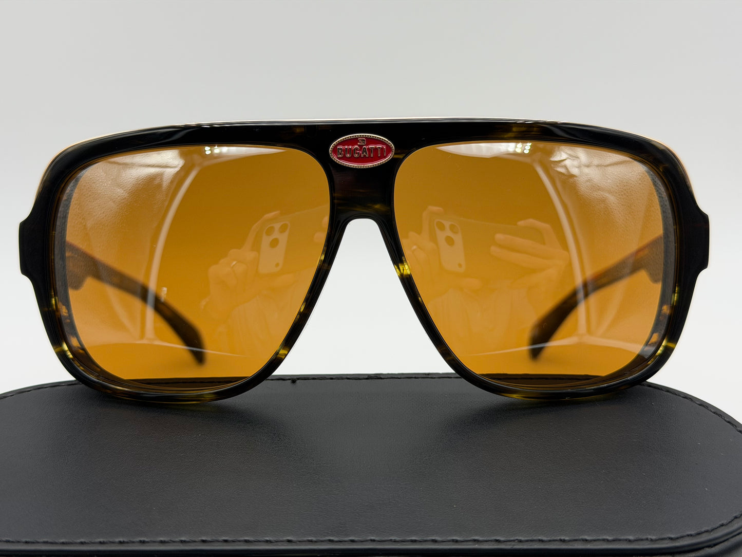 Bugatti Eyewear Model 06 60mm Dark Tortoise/ Brown Lens Japan NEW