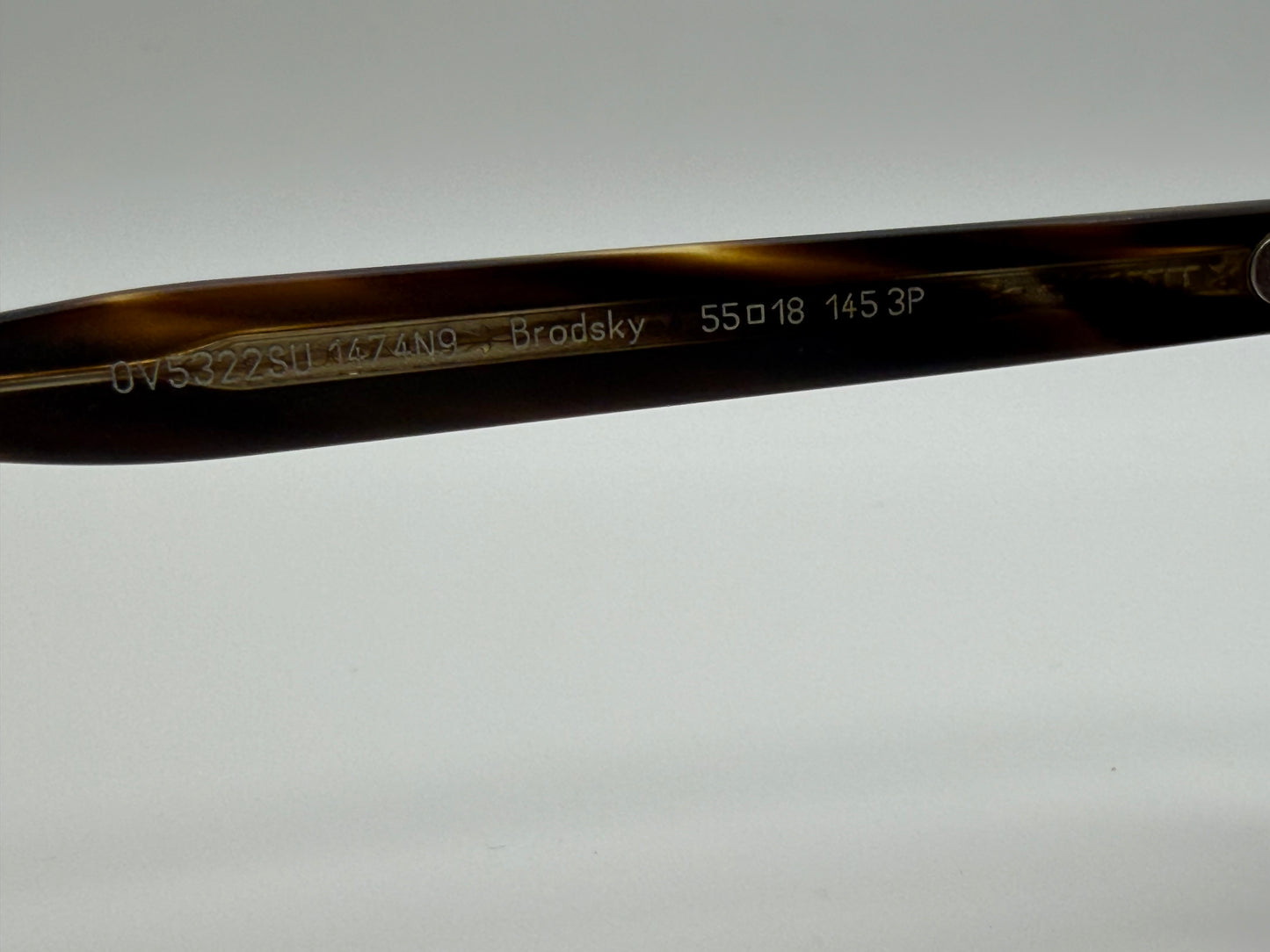 Oliver Peoples Brodsky 55mm OV 5322SU 1474N9 Semi-matte Cocobolo Italy Preowned