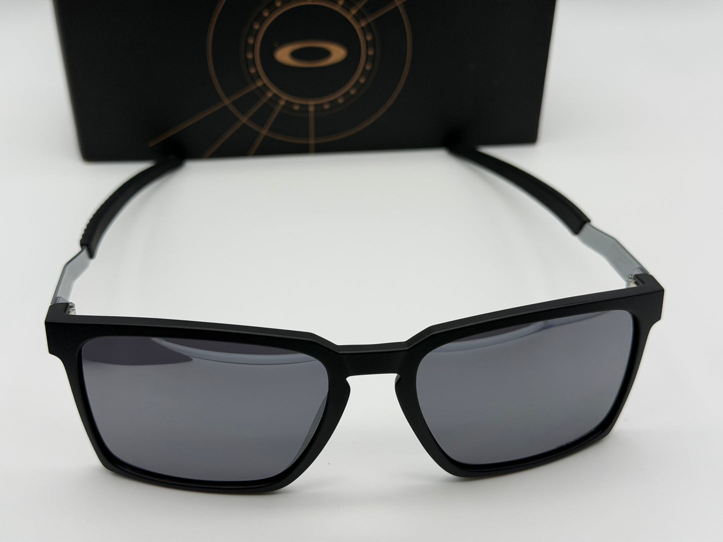 Oakley Exchange Sun 56mm Prizm Black / Satin Black Silver OO 9483 NEW