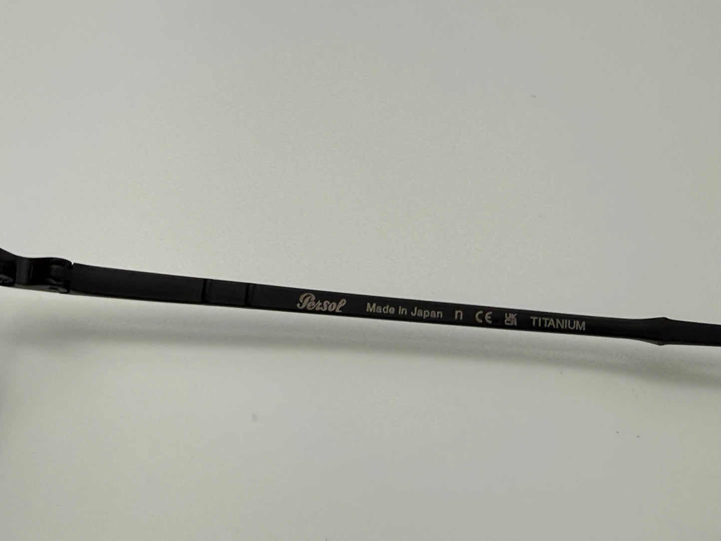 Persol PO 5008 ST 49mm Titanium Black / Dark Tortoise / Green Glass Lens Japan NEW