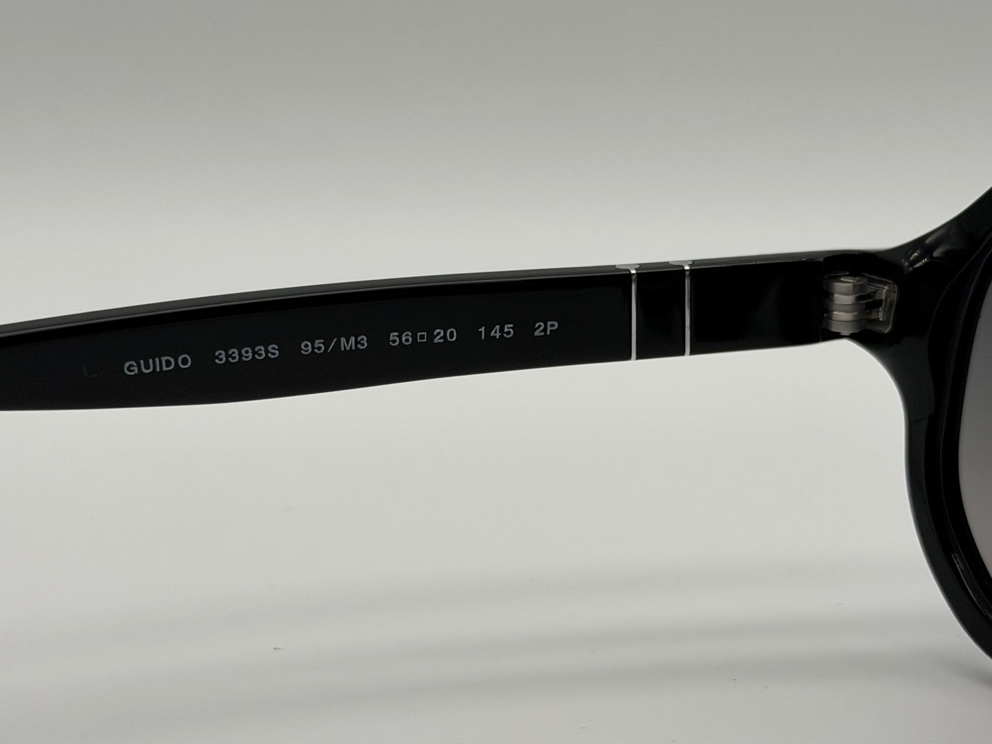 Persol Guido PO 3392 S 56mm Black / Gray Gradient Polarized 95 / M3 Itlay NEW