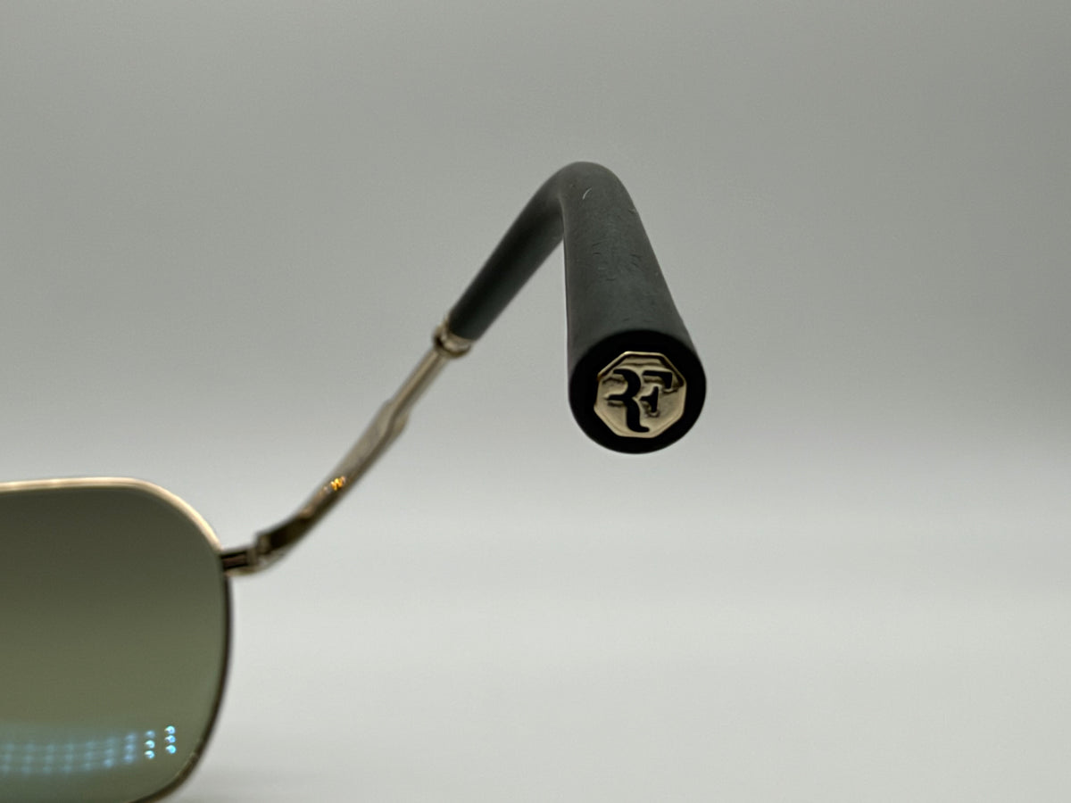 Oliver Peoples R-17 Roger Federer 58mm Brushed Gold / Forest Gradient OV 1377S 52452A Italy NEW