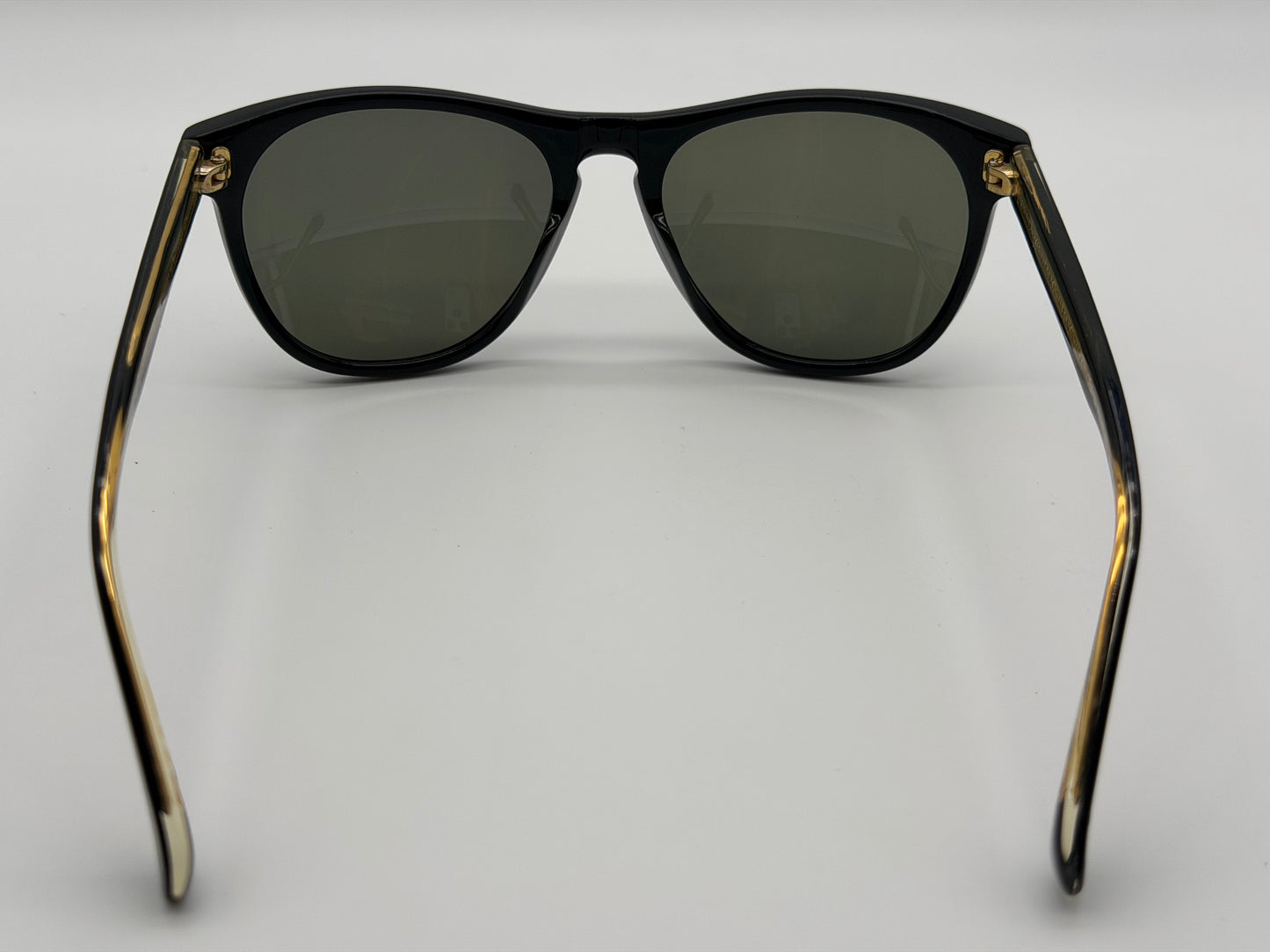 Oliver Peoples Daddy B. 58mm 1st Gen OV 5091S 4590 Black Gold / Green Japan Preowned