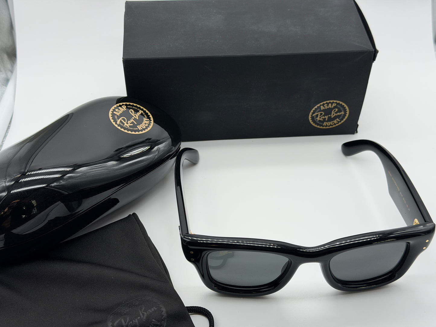 Ray-Ban Wayfarer Puffer ASAP Rocky 50mm Black / Ultra Black 601 / 87 NEW