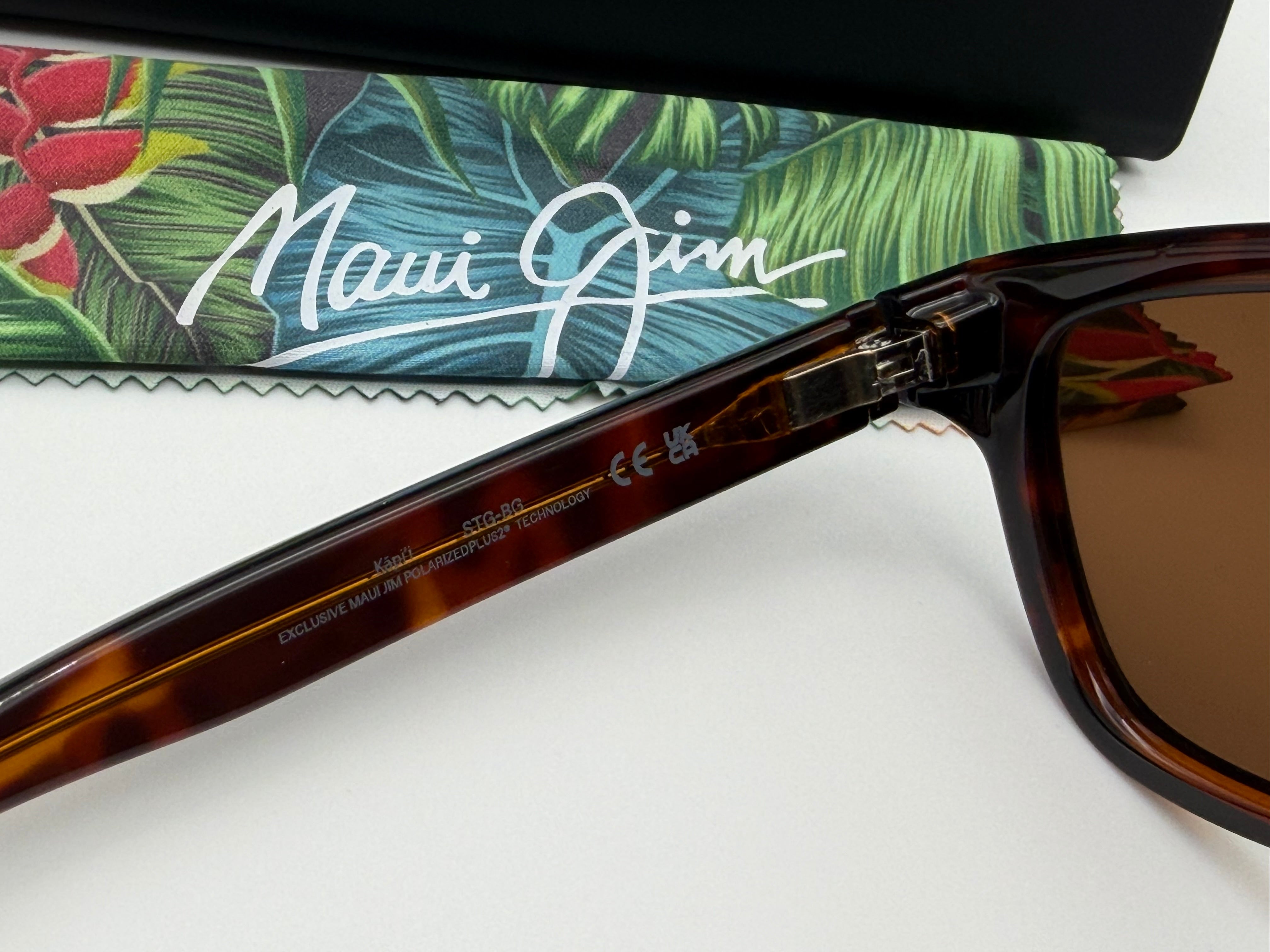 MAUI JIM KAPI'I 54mm Shiny Dark Havana / HCL Bronze Polarized