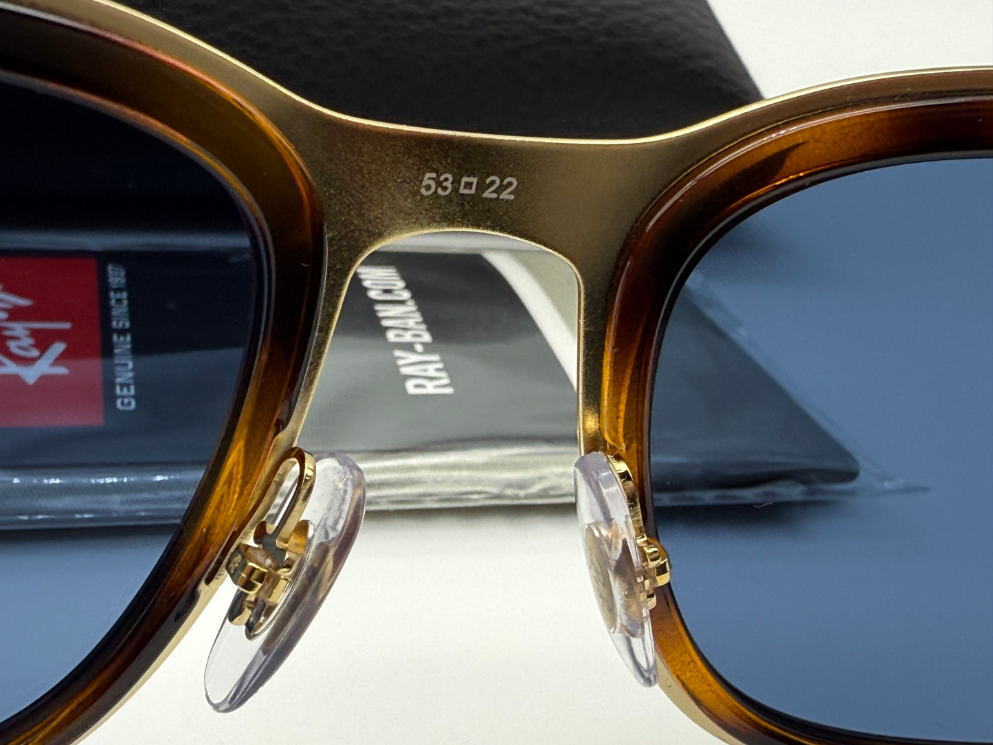 Ray-Ban Clyed RB 3709 53mm Havana Gold / Dark Blue 001 / 80 NEW