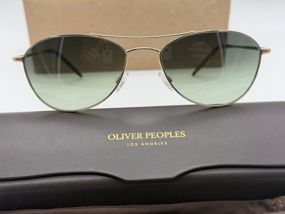 Oliver Peoples Aero II Gold / G 15 Gradient OV 1358S 5035 BH Italy NEW