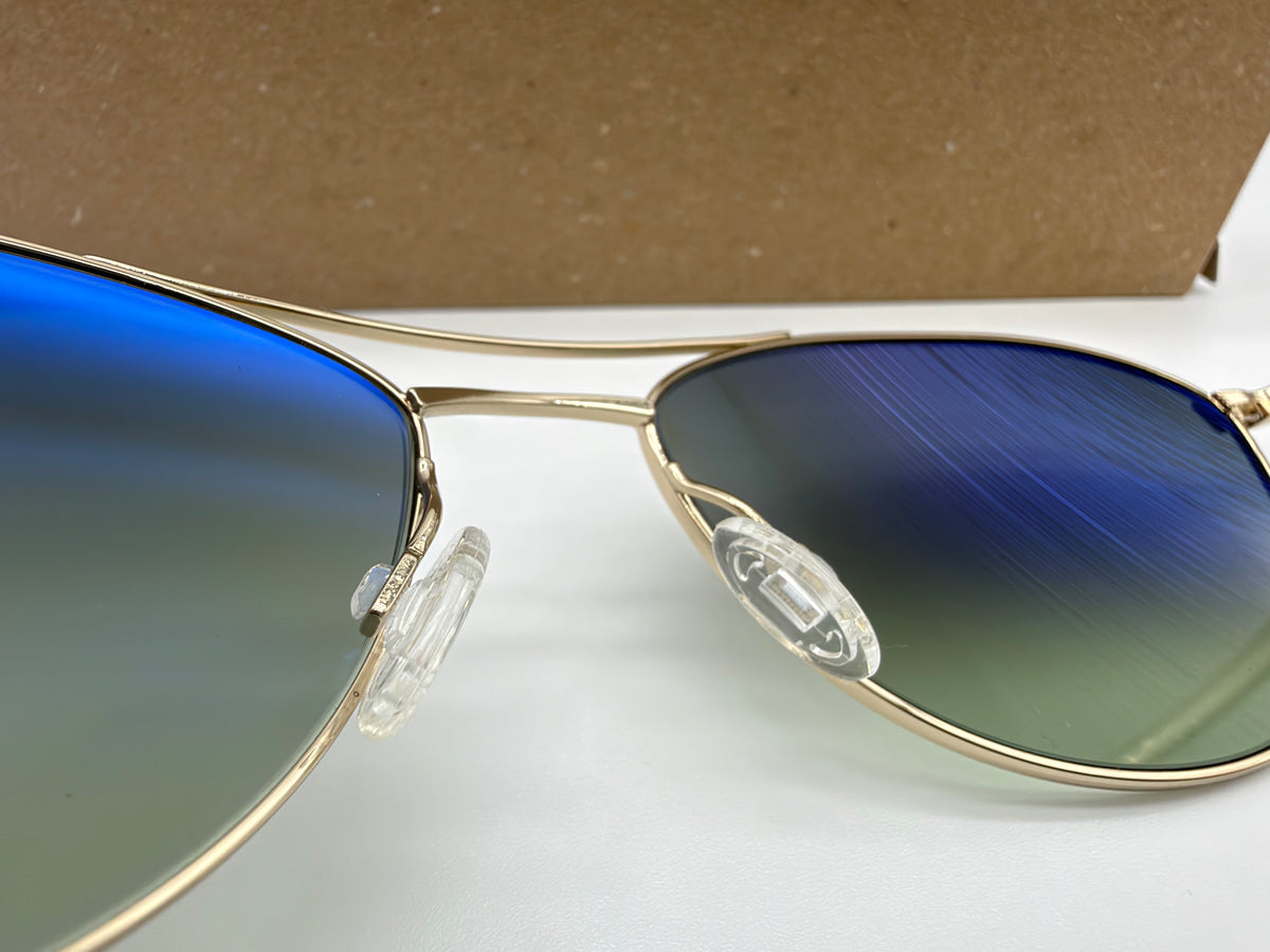 Oliver Peoples Aero II Gold / G 15 Gradient OV 1358S 5035 BH Italy NEW