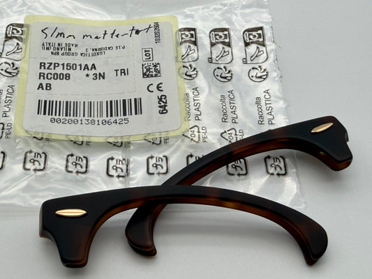 Genuine Ray Ban RB3016 Clubmaster Replacement Matte Tortoise / Gold  Front Browbars 51mm Authentic NEW