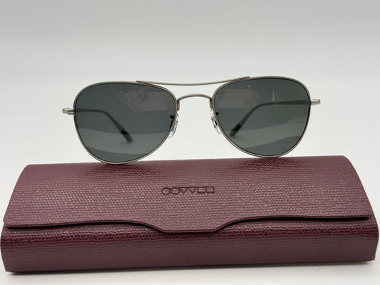 Oliver Peoples Kincaid 51mm VFX Polarized OV 1117 T brushed silver / Gray Lens titanium Japan Preowned