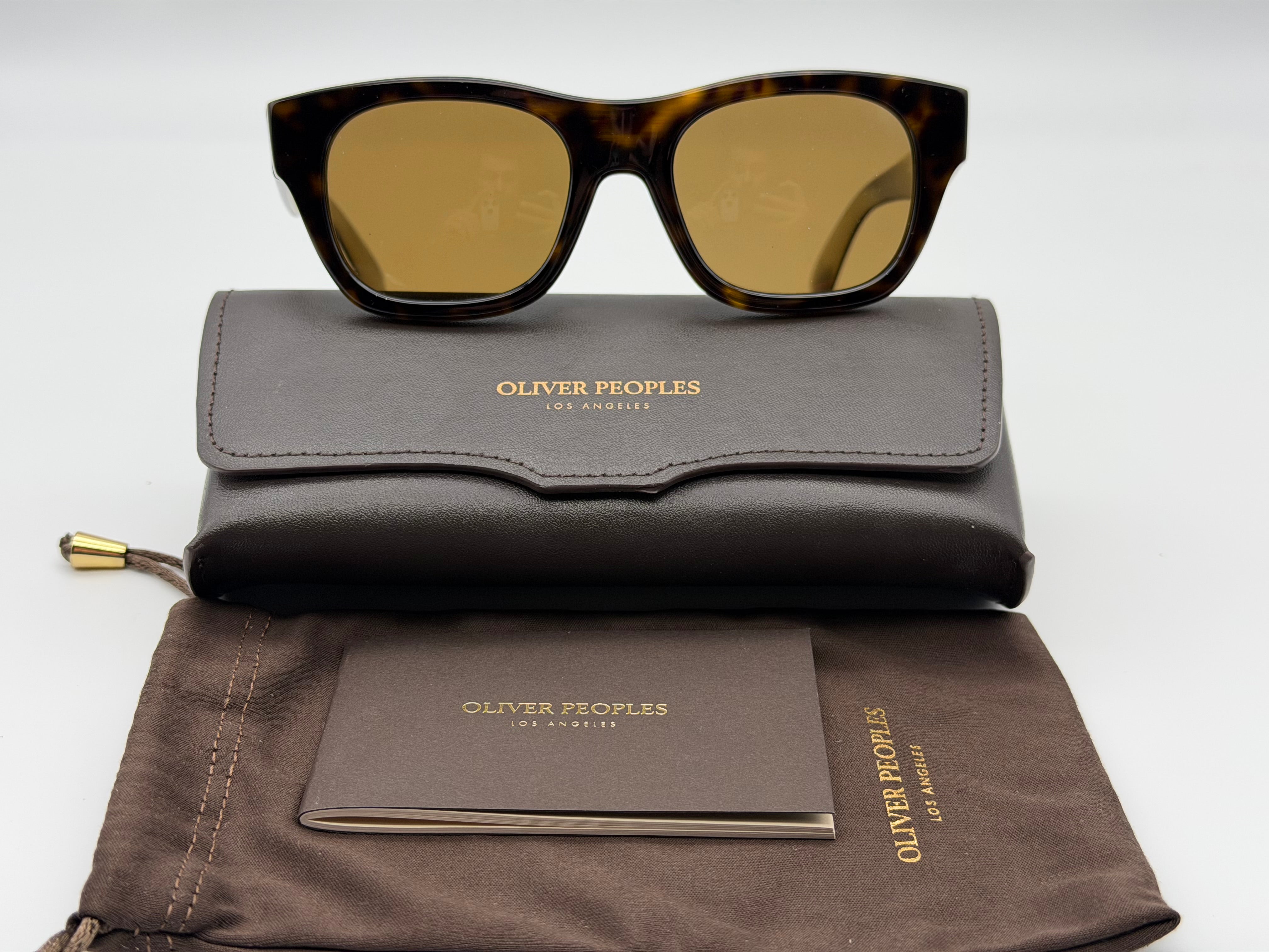 OLIVER PEOPLES Keenan 51mm Square Sunglasses 362 Horn / Brown