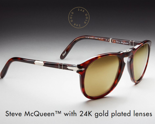 Persol 714 Steve McQueen 54mm Havana  24k Gold Plated Limited Edition PO 0714SM 24 / AM NEW
