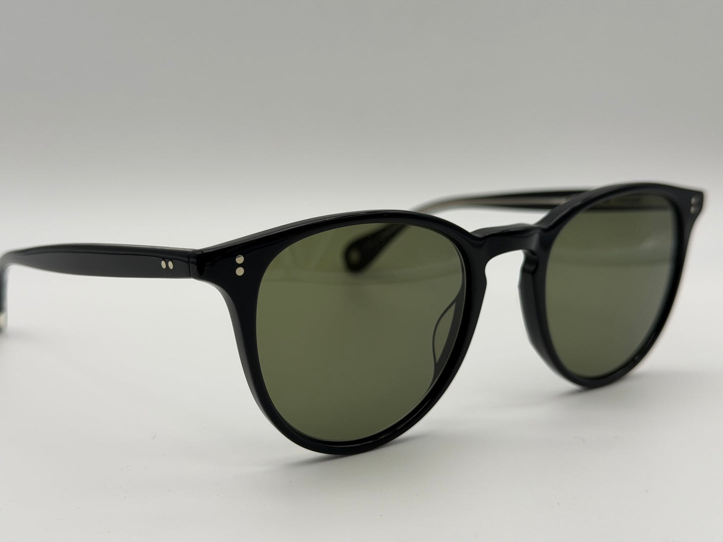 Garrett Leight Manzanita Sun 50mm P3 Black Acetate / Green BKGRN NEW