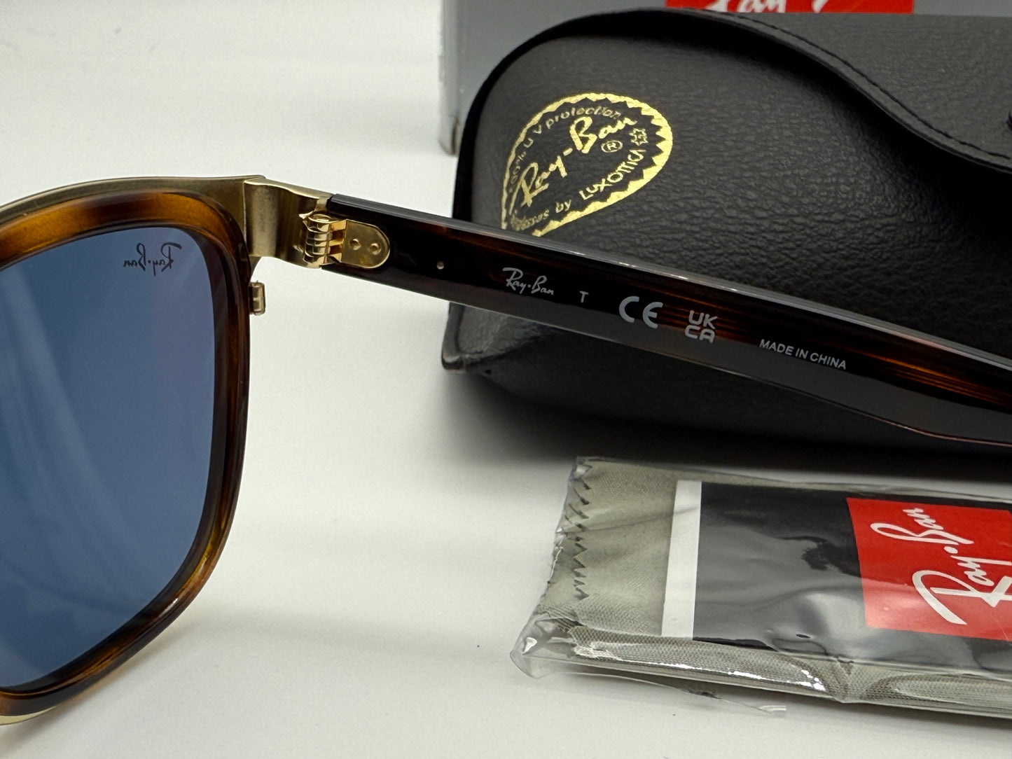 Ray-Ban Clyed RB 3709 53mm Havana Gold / Dark Blue 001 / 80 NEW