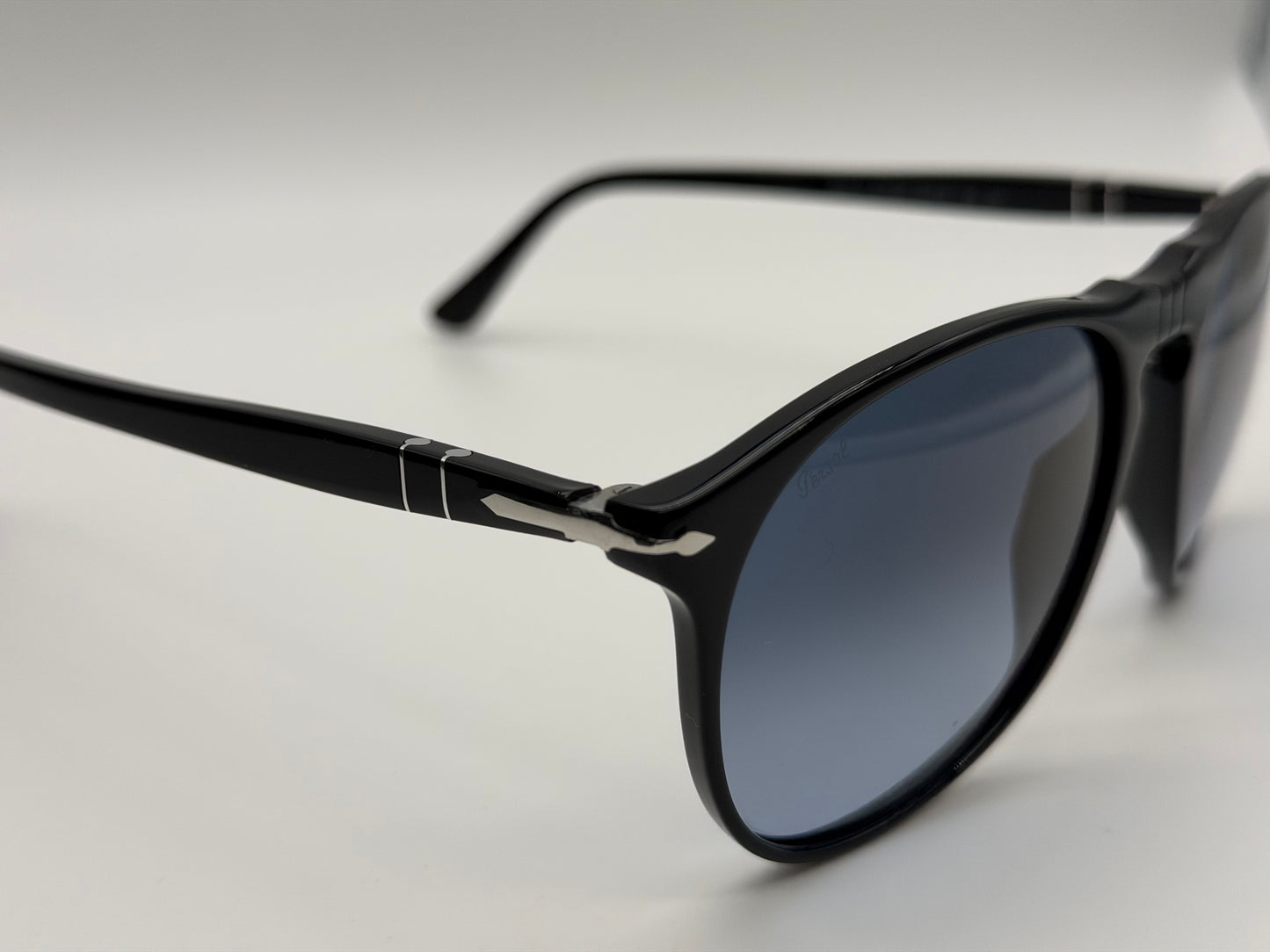 Persol PO 9649 S 55mm Black / Azure Gradient Blue 95 / Q8 Italy NEW