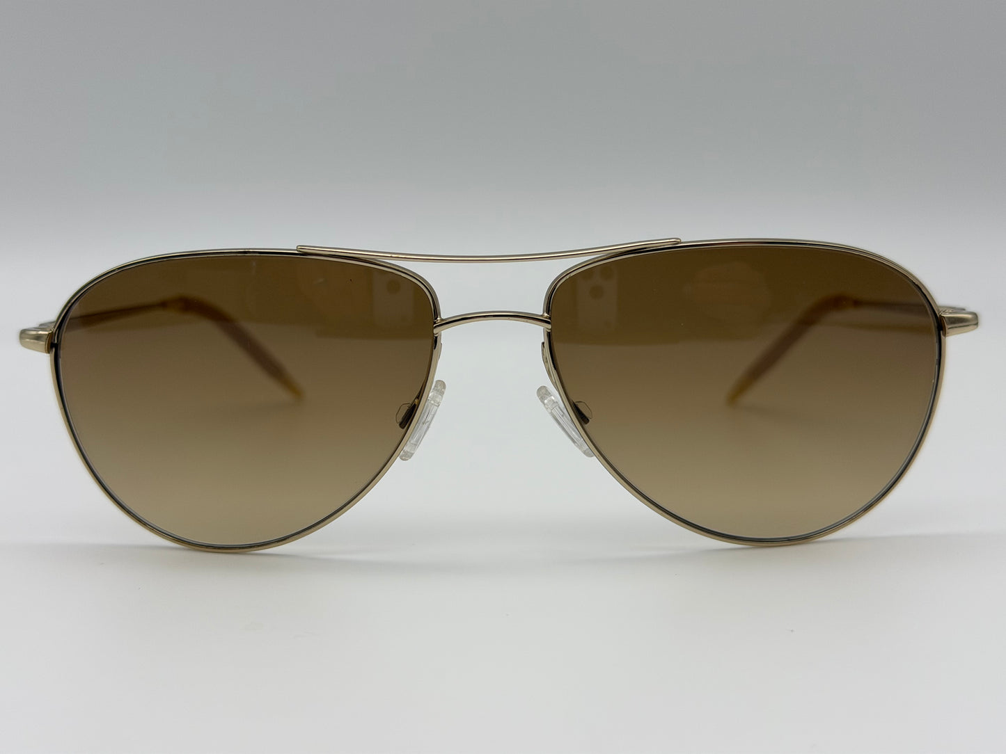 Oliver Peoples Benedict 59mm OV 1002 S 5035P1 Gold / Brown Gradient Photochromic Polarized Italy Preowned