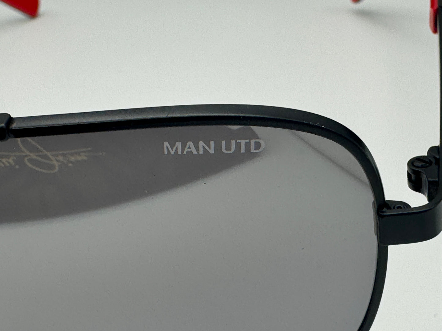 Maui Jim Compass Manchester United Matte Black Polarized Sunglasses DSB714-38UTD