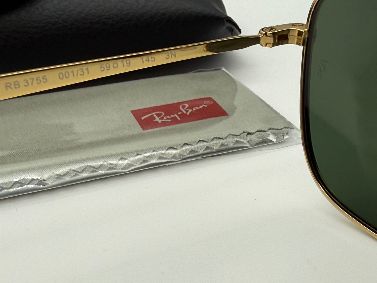 Ray-Ban RB 3755 59mm Gold / G-15 Glass 001/31 NEW