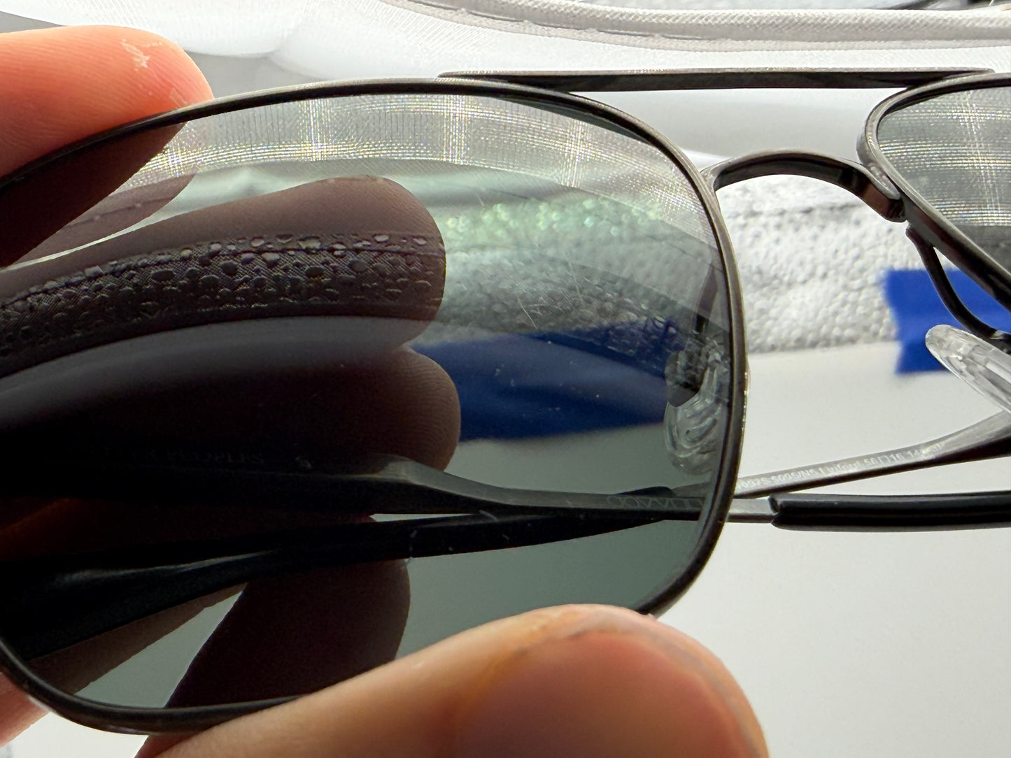 Oliver Peoples Linford 56mm Midnight Express Polarized / Antique Gold OV 1097 5095 / N5 Preowned