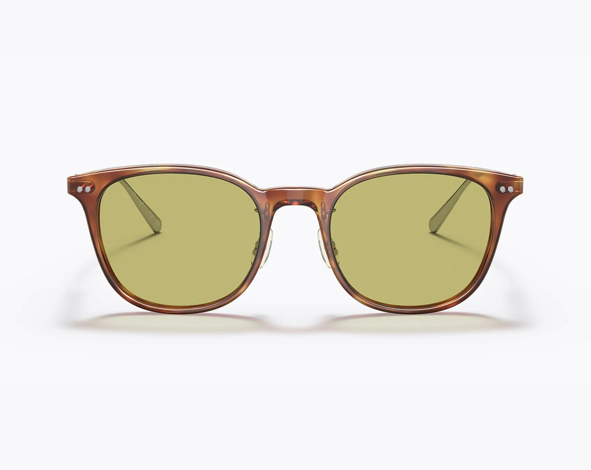 Oliver Peoples Gerardo 51mm OV 5482S 14084C Vintage LBR/Brushed Silver Green Photochromic Vintage Sunglasses Missing Box