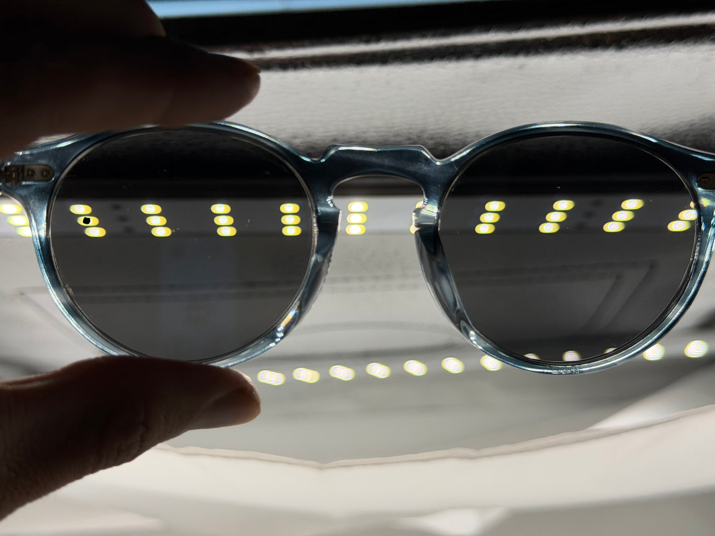 Oliver Peoples  Gregory Peck OV 5217 50mm Washed Lapis / Carbon Gray  Italy Preowned