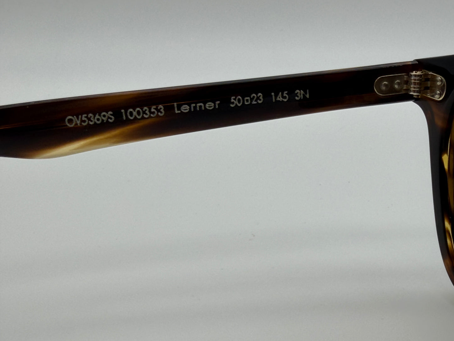 OLiver Peoples Lerner 50mm OV 5369S 100353 COCOBOLO / Brown Glass Italy Preowned