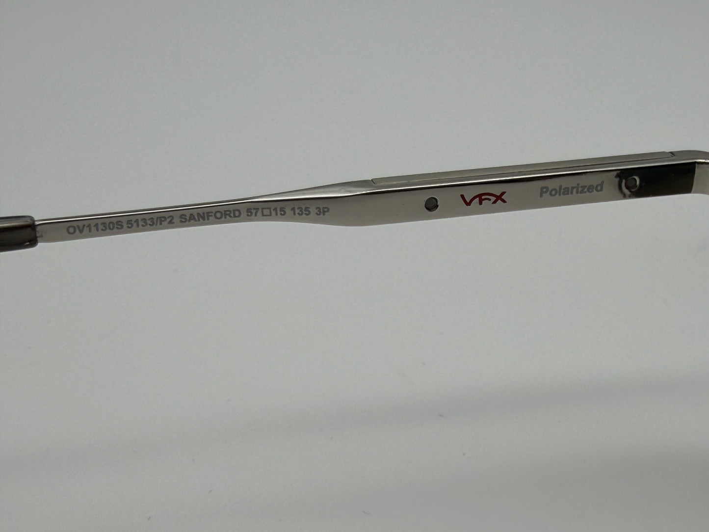 Oliver Peoples Sanford 57mm OV 1130 5133 P2 Silver S Midnight Express VFX Polarized Japan Preowned